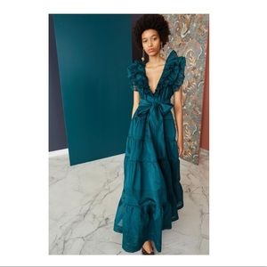 Ulla Johnson, deep teal, full length dress